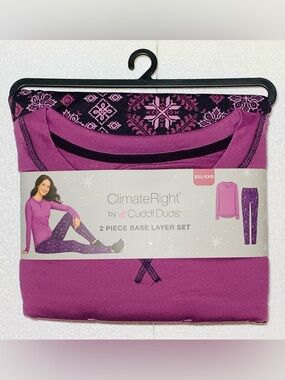 ClimateRight by Cuddl Duds Women's Top and Leggings Set, 2-Piece XXL (22-24)